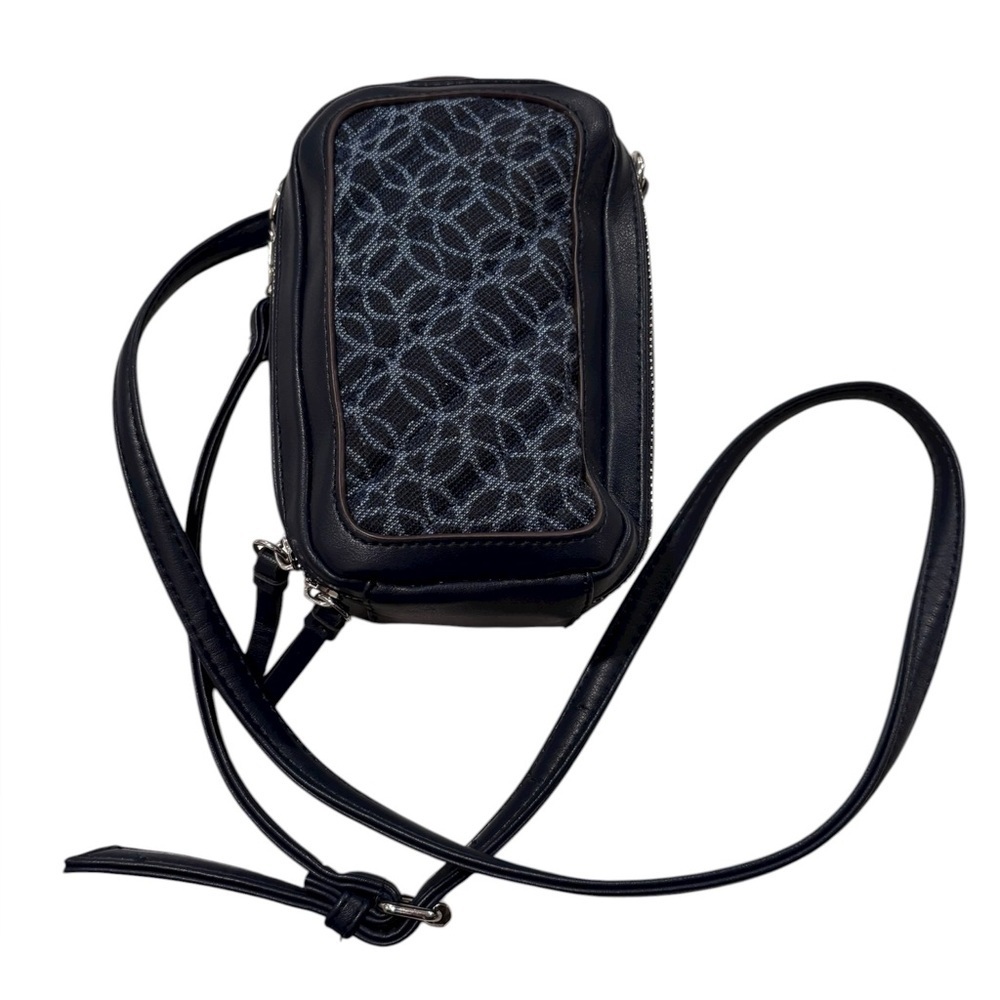 Stylish Navy Blue Patterned Women's Crossbody Bag. NWOT